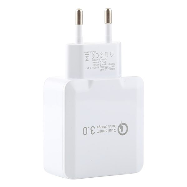 SAS3940_3.jpg LZ-041 Portable Smart Quick Charger 3.0, EU Plug(White)