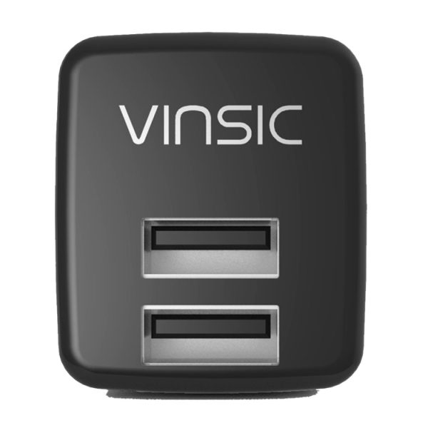 SAS3943_2.jpg Vinsic 12W 5V 2.4A Output Dual USB Wall Charger USB Charger Adapter