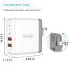 SAS3944_3.jpg Vinsic 36W Portable Dual-Port Quick Charger 3.0 Dual-Port USB Wall Charger Travel Adapter, For iPhone/iPad, Galaxy S7/S6/Edge/Plus, Mi5 etc, US Plug