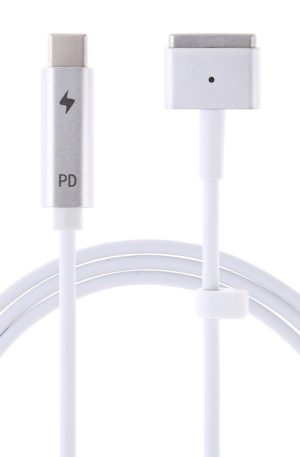 85W 5 Pin MagSafe 2 (T-Shaped) to USB-C / Type-C PD Charging Cable, 85W MagSafe 2