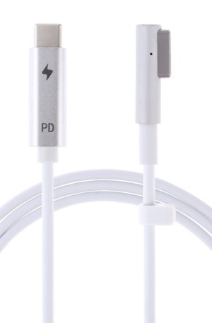 85W 5 Pin MagSafe 1 (L-Shaped) to USB-C / Type-C PD Charging Cable, 85W MagSafe 1