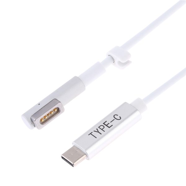 SAS4505W_1.jpg 85W 5 Pin MagSafe 1 (L-Shaped) to USB-C / Type-C PD Charging Cable, 85W MagSafe 1