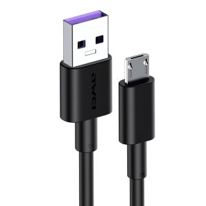 awei CL-77M 5A USB to Micro USB Interface Smart Fast Charge TPE Data Cable, Cable Length: 1m, Micro USB