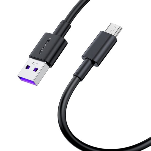 SAS5107B_2.jpg awei CL-77M 5A USB to Micro USB Interface Smart Fast Charge TPE Data Cable, Cable Length: 1m, Micro USB