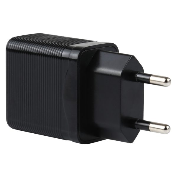 SAS5947B_2.jpg LZ-728 2 in 1 18W QC 3.0 USB Interface Travel Charger + USB to USB-C / Type-C Data Cable Set, EU Plug, Cable Length: 1m, with USB-C / Type-C Cable
