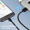 SAS5947B_7.jpg LZ-728 2 in 1 18W QC 3.0 USB Interface Travel Charger + USB to USB-C / Type-C Data Cable Set, EU Plug, Cable Length: 1m, with USB-C / Type-C Cable