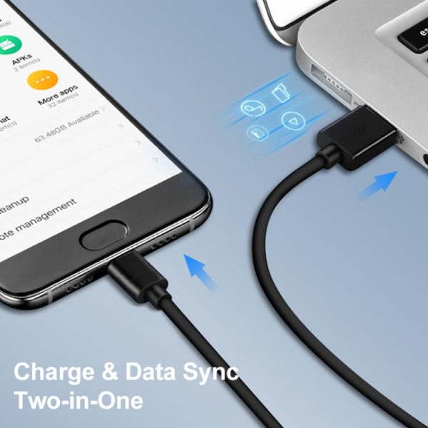 SAS5947B_7.jpg LZ-728 2 in 1 18W QC 3.0 USB Interface Travel Charger + USB to USB-C / Type-C Data Cable Set, EU Plug, Cable Length: 1m, with USB-C / Type-C Cable