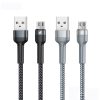 SAS6148_B1.jpg REMAX RC-124m 1m 2.4A USB to Micro USB Aluminum Alloy Braid Fast Charging Data Cable, Micro USB