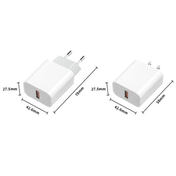 SAS6554_B1.jpg M117 2.4A Single USB Port Flash Charger Travel Charger, EU Plug, Single USB