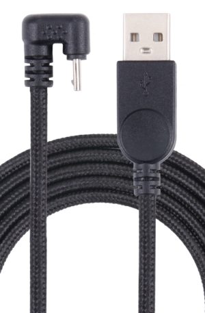 U-shaped Micro USB Male to USB Male Nylon Braid Charge Data Cable