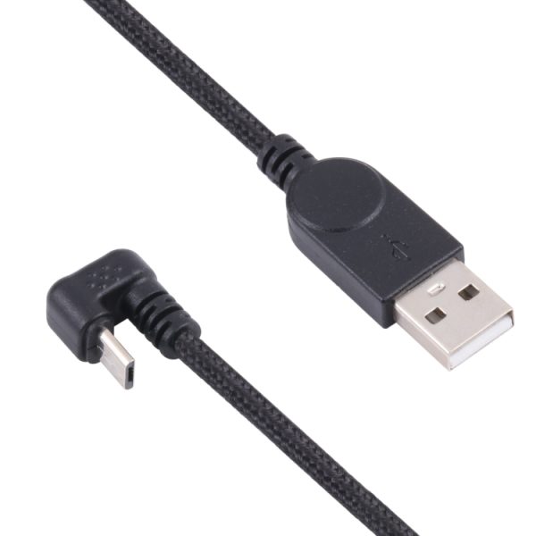 SAS6558_2.jpg U-shaped Micro USB Male to USB Male Nylon Braid Charge Data Cable