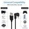 SAS6558_5.jpg U-shaped Micro USB Male to USB Male Nylon Braid Charge Data Cable