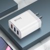 SAS6863_1.jpg IVON AD37 5A QC 3.0 Three USB Port Travel Charger, US Plug
