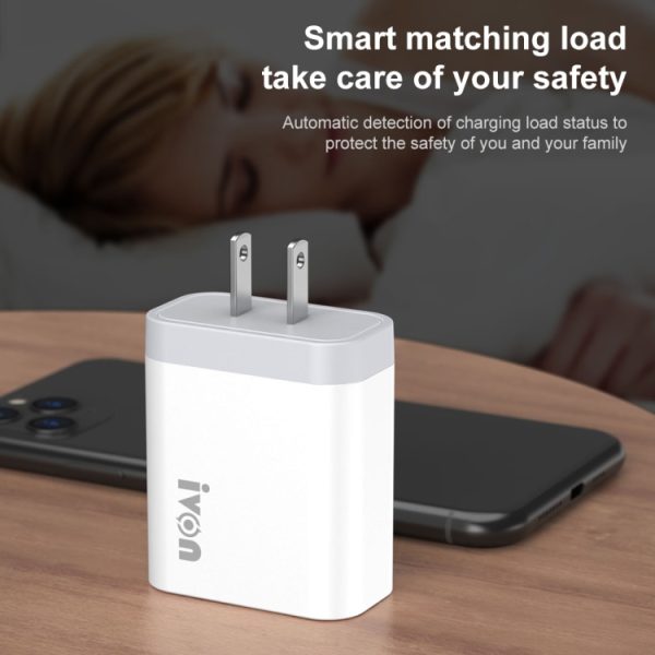 SAS6863_4.jpg IVON AD37 5A QC 3.0 Three USB Port Travel Charger, US Plug