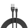SAS7101B-1.jpg IVON CA92 2.4A Max USB to Micro USB Rubber Fast Charging Data Cable, Length: 1.5m, Micro USB