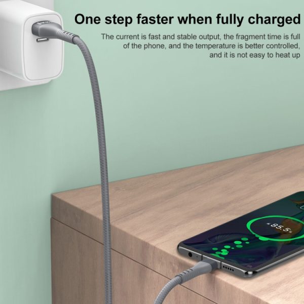 SAS7101_B2.jpg IVON CA92 2.4A Max USB to Micro USB Rubber Fast Charging Data Cable, Length: 1.5m, Micro USB