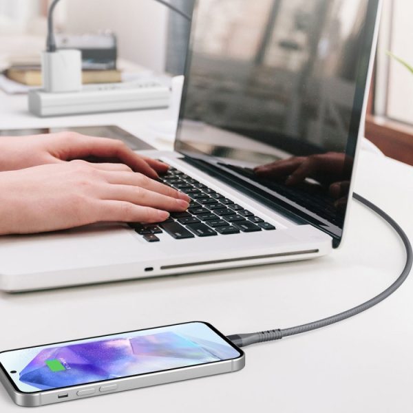 SAS7101_B5.jpg IVON CA92 2.4A Max USB to Micro USB Rubber Fast Charging Data Cable, Length: 1.5m, Micro USB