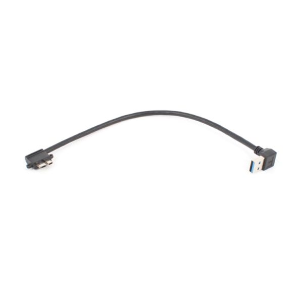 SAS7964_2.jpg 2 PCS USB 3.0 Upper Elbow Male to Micro USB 3.0 Elbow Charging Data Cable, Cable Length: 27cm