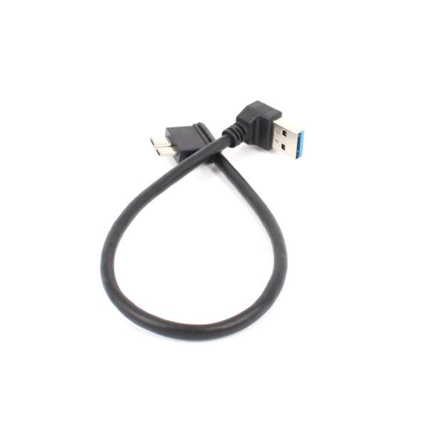 SAS7964_3.jpg 2 PCS USB 3.0 Upper Elbow Male to Micro USB 3.0 Elbow Charging Data Cable, Cable Length: 27cm