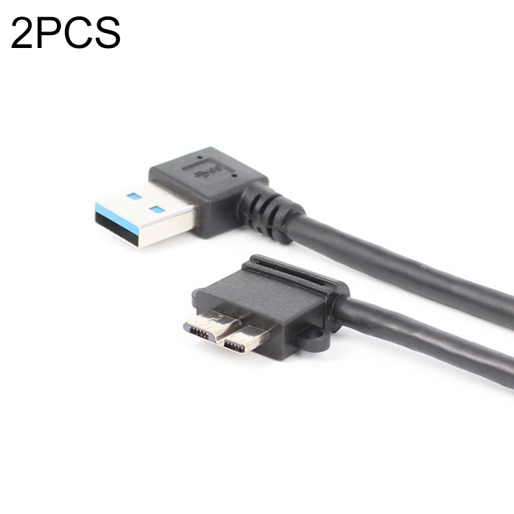 2 PCS USB 3.0 Right Elbow Male to Micro USB 3.0 Elbow Charging Data Cable, Cable Length: 27cm 1 2 PCS USB 3.0 Right Elbow Male to Micro USB 3.0 Elbow Charging Data Cable, Cable Length: 27cm