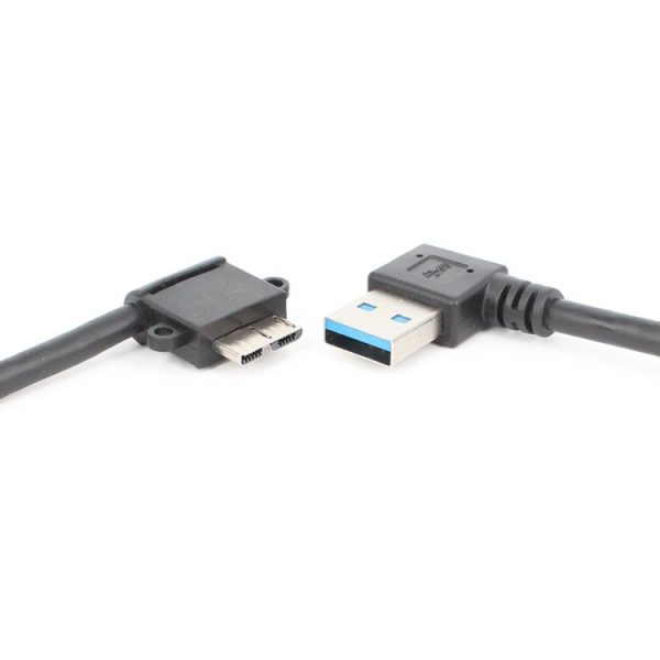 SAS7966_1.jpg 2 PCS USB 3.0 Right Elbow Male to Micro USB 3.0 Elbow Charging Data Cable, Cable Length: 27cm