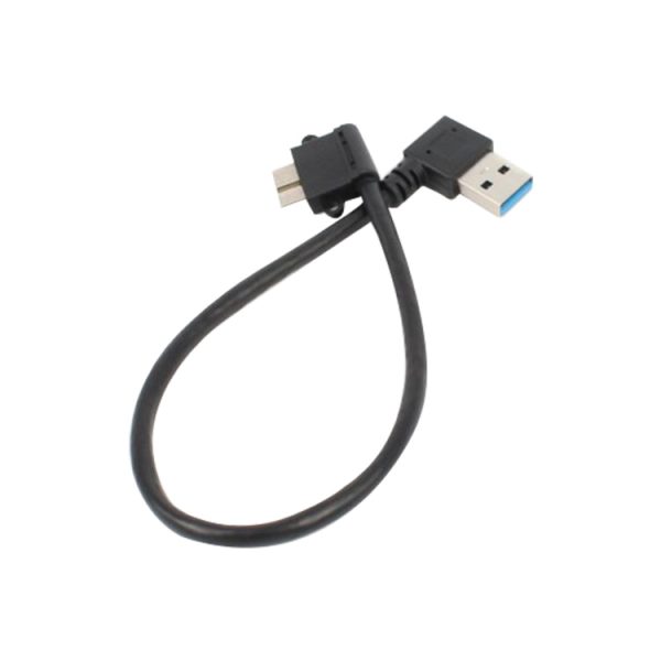 SAS7966_3.jpg 2 PCS USB 3.0 Right Elbow Male to Micro USB 3.0 Elbow Charging Data Cable, Cable Length: 27cm