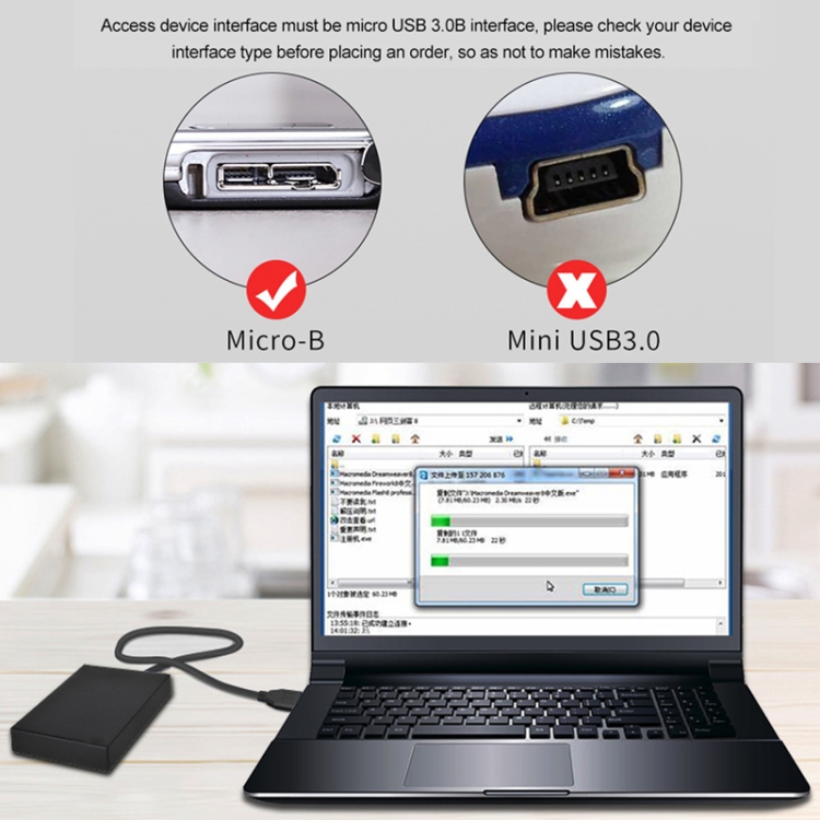 2 PCS USB 3.0 Right Elbow Male to Micro USB 3.0 Elbow Charging Data Cable, Cable Length: 27cm 5 2 PCS USB 3.0 Right Elbow Male to Micro USB 3.0 Elbow Charging Data Cable, Cable Length: 27cm - Image 5