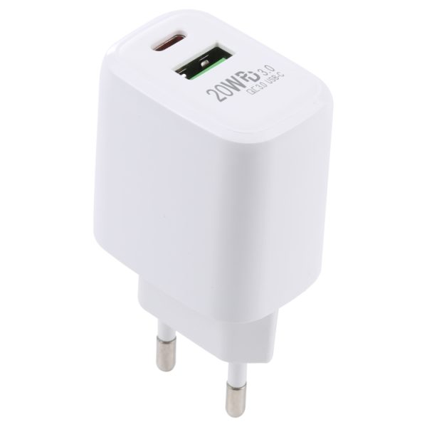 SAS8833_4.jpg LZ-215A+C 20W QC 3.0 USB + PD 3.0 USB-C / Type-C Fast Charging Travel Charger, EU Plug