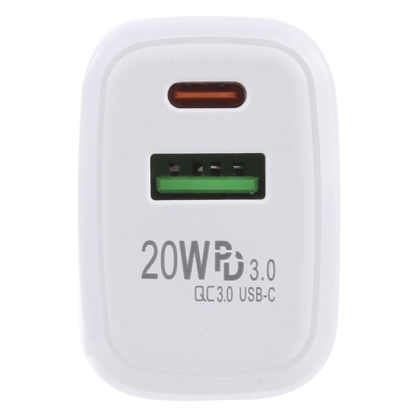 SAS8833_5.jpg LZ-215A+C 20W QC 3.0 USB + PD 3.0 USB-C / Type-C Fast Charging Travel Charger, EU Plug