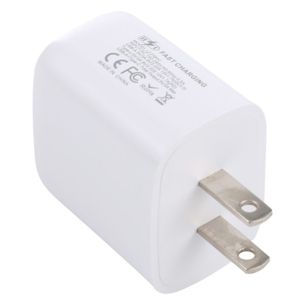 SAS8834_1.jpg LZ-215A+C 20W QC 3.0 USB + PD 3.0 USB-C / Type-C Fast Charging Travel Charger, US Plug