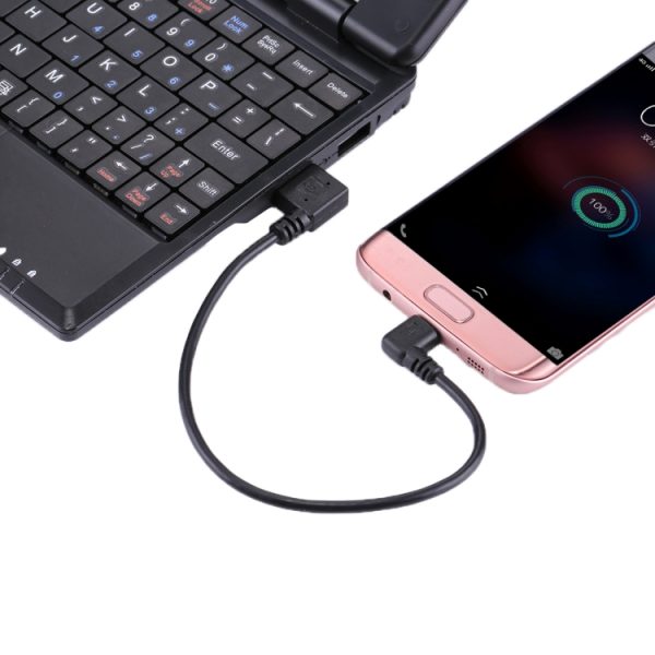 SAS9021.jpg 24cm USB Elbow to Micro USB Elbow Charging Cable