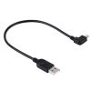 SAS9980_1.jpg 28cm 90 Degree Angle Left Micro USB to USB Data / Charging Cable, For Galaxy, Huawei, Xiaomi, LG, HTC and other Smart Phones