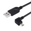 SAS9980_3.jpg 28cm 90 Degree Angle Left Micro USB to USB Data / Charging Cable, For Galaxy, Huawei, Xiaomi, LG, HTC and other Smart Phones