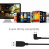 SAS9980_4.jpg 28cm 90 Degree Angle Left Micro USB to USB Data / Charging Cable, For Galaxy, Huawei, Xiaomi, LG, HTC and other Smart Phones