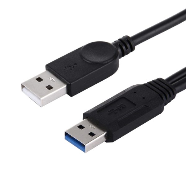 SAS9984_2.jpg 50cm 2 in 1 USB 3.0 to Micro USB 3.0 + USB 2.0 Data / Charging Cable, For Samsung, Huawei, Xiaomi, LG, HTC and other Smartphones