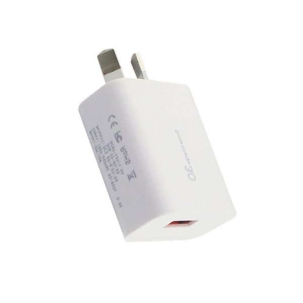 SYA0010705_2.jpg QC 3.0 18W 3A Single USB Interface Charger, AU Plug