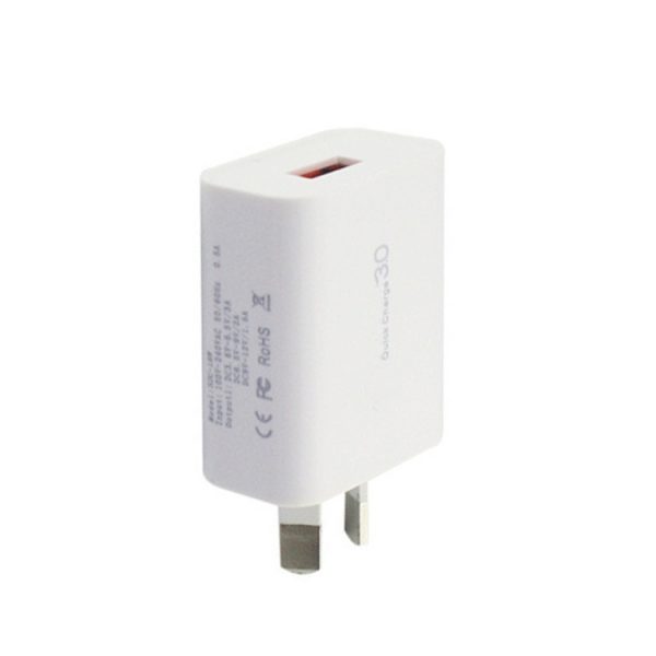 SYA0010705_3.jpg QC 3.0 18W 3A Single USB Interface Charger, AU Plug