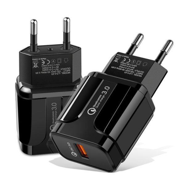 SYA001078901A-1.jpg Portable QC3.0 18W USB Port Universal Quick Charging Charger, EU Plug, EU Plug