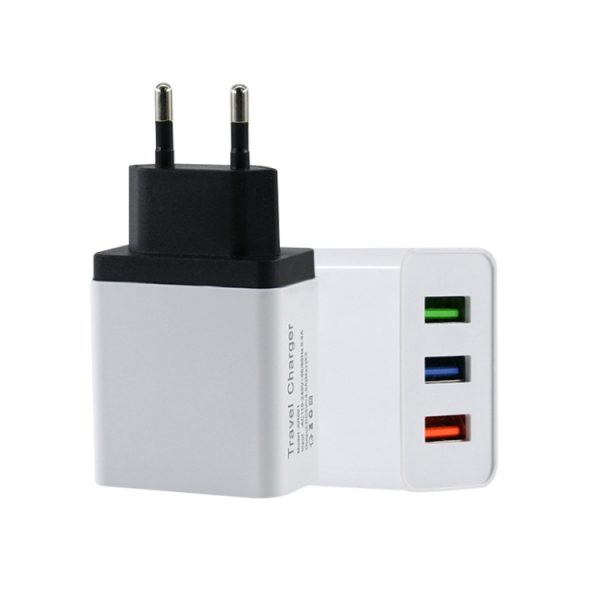 SYA00114201A-1.jpg 2 A 3USB Mobile Phone Travel Charger EU Plug