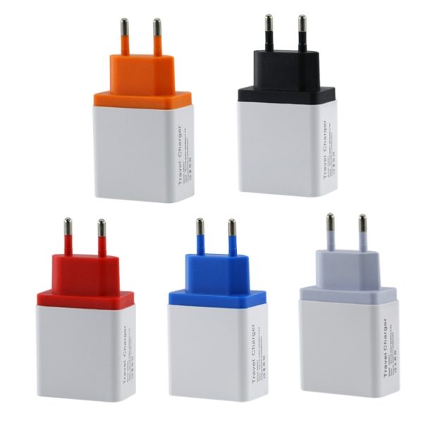 SYA00114201A_1.jpg 2 A 3USB Mobile Phone Travel Charger EU Plug