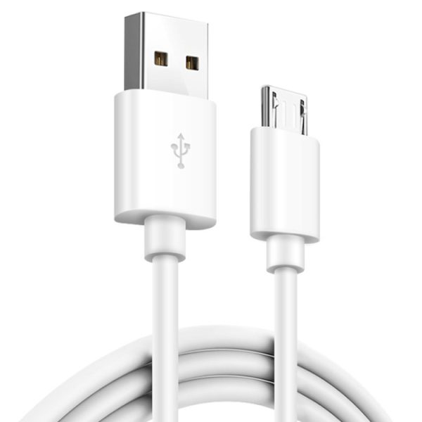 SYA0011572.jpg 2.4A USB Male to Micro USB Male Interface Charge Cable, Length: 1m(White)
