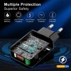 Mini QC3.0 USB 18W Mobile Phone Tablet Universal Fast Charger, US Plug, US Plug