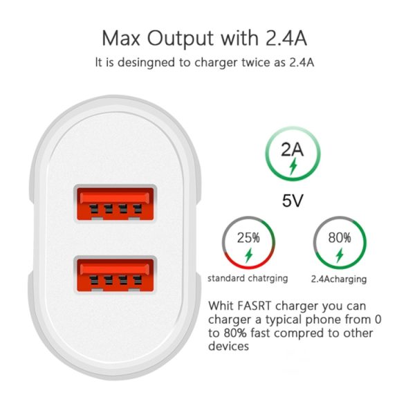SYA001167701A_5.jpg Portable Dual USB Mobile Phone Tablet Universal Charging Head Travel Charger, US Plug, US Plug
