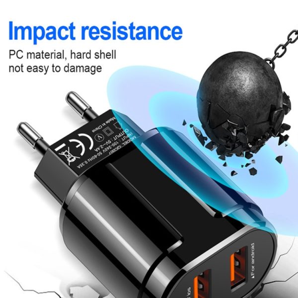 SYA001167801A_3.jpg Portable Dual USB Mobile Phone Tablet Universal Charging Head Travel Charger, EU Plug, EU Plug