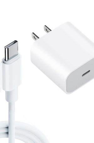 2 in 1 PD 20W Single USB-C / Type-C Port Travel Charger + 3A PD 3.0 USB-C / Type-C to USB-C / Type-C Fast Charge Data Cable Set, Cable Length: 1m, US Plug