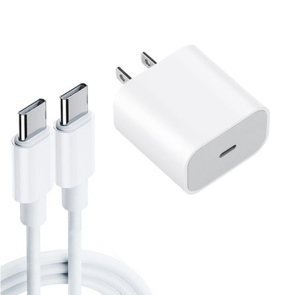 SYA0012900.jpg 2 in 1 PD 20W Single USB-C / Type-C Port Travel Charger + 3A PD 3.0 USB-C / Type-C to USB-C / Type-C Fast Charge Data Cable Set, Cable Length: 1m, US Plug