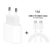 SYA0012909_1.jpg 2 in 1 PD 20W Single USB-C / Type-C Port Travel Charger + 3A PD3.0 USB-C / Type-C to USB-C / Type-C Fast Charge Data Cable Set, Cable Length: 1m, EU Plug