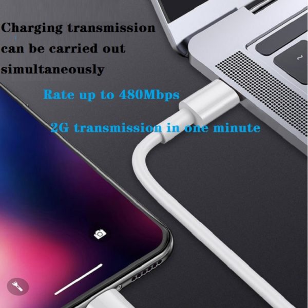 SYA0012923_9.jpg 2 in 1 PD 20W Single USB-C / Type-C Port Travel Charger + 3A PD3.0 USB-C / Type-C to 8 Pin Fast Charge Data Cable Set, Cable Length: 1m, EU Plug