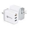 SYA0012993.jpg SDC-30W 30W QC 3.0 USB + 2.4A Dual USB 2.0 Ports Mobile Phone Tablet PC Universal Quick Charger Travel Charger, US Plug