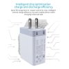 SYA0013032_6.jpg SDC-30W 2 in 1 USB to USB-C / Type-C Data Cable + 30W QC 3.0 USB + 2.4A Dual USB 2.0 Ports Mobile Phone Tablet PC Universal Quick Charger Travel Charger Set, US Plug